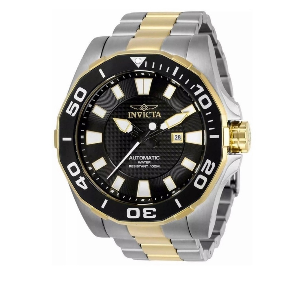 Invicta Men's Pro Diver Automatic 3 Hand Black Dial Watch